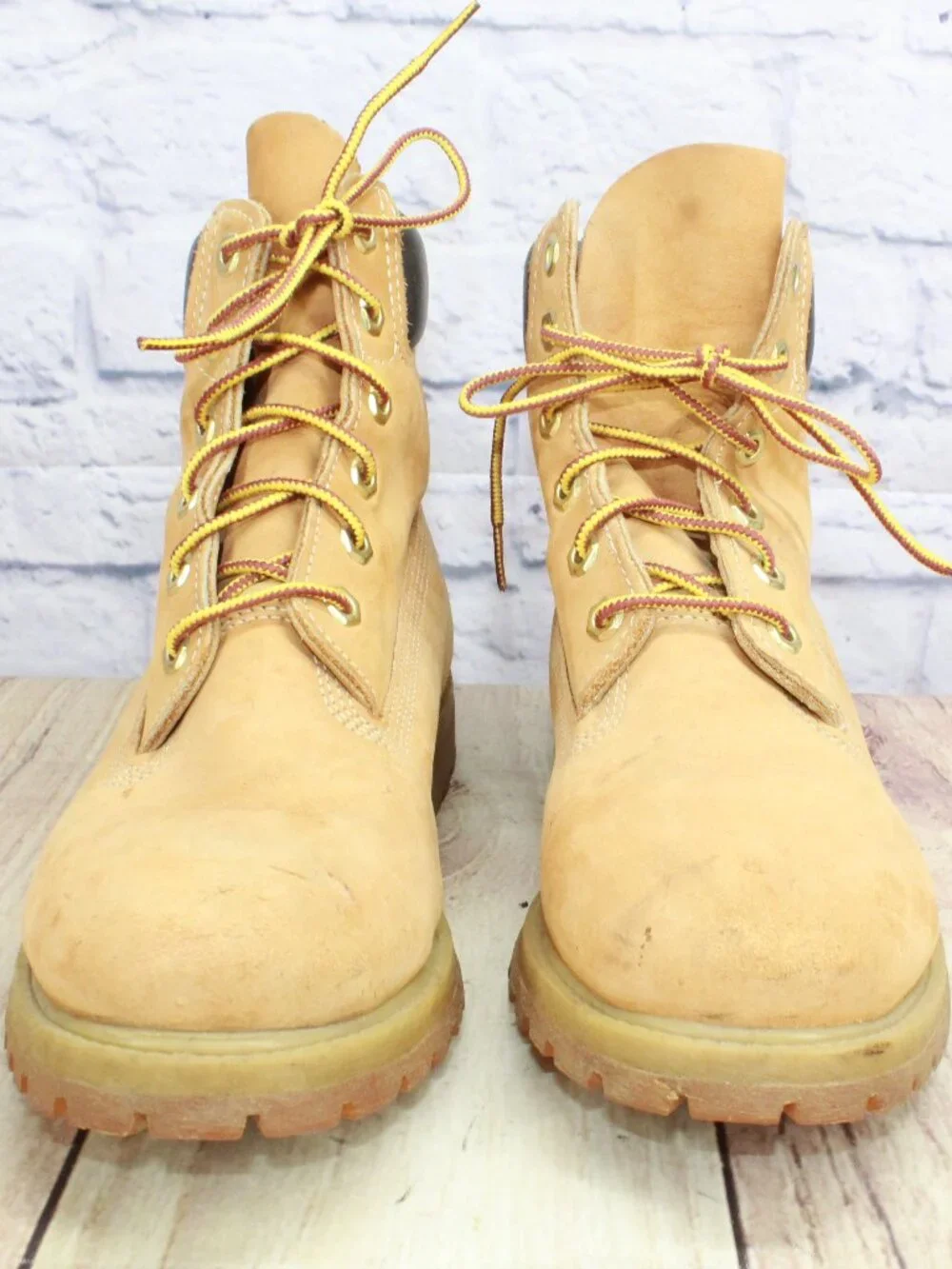 Timberland 6 Inch Premium Leather Waterproof Boots Wheat Tan Women's Size 7.5